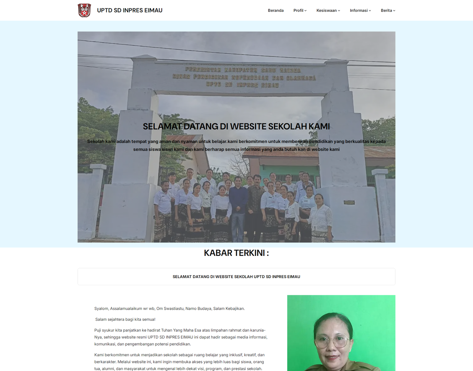 Website SD Inpres Eimau